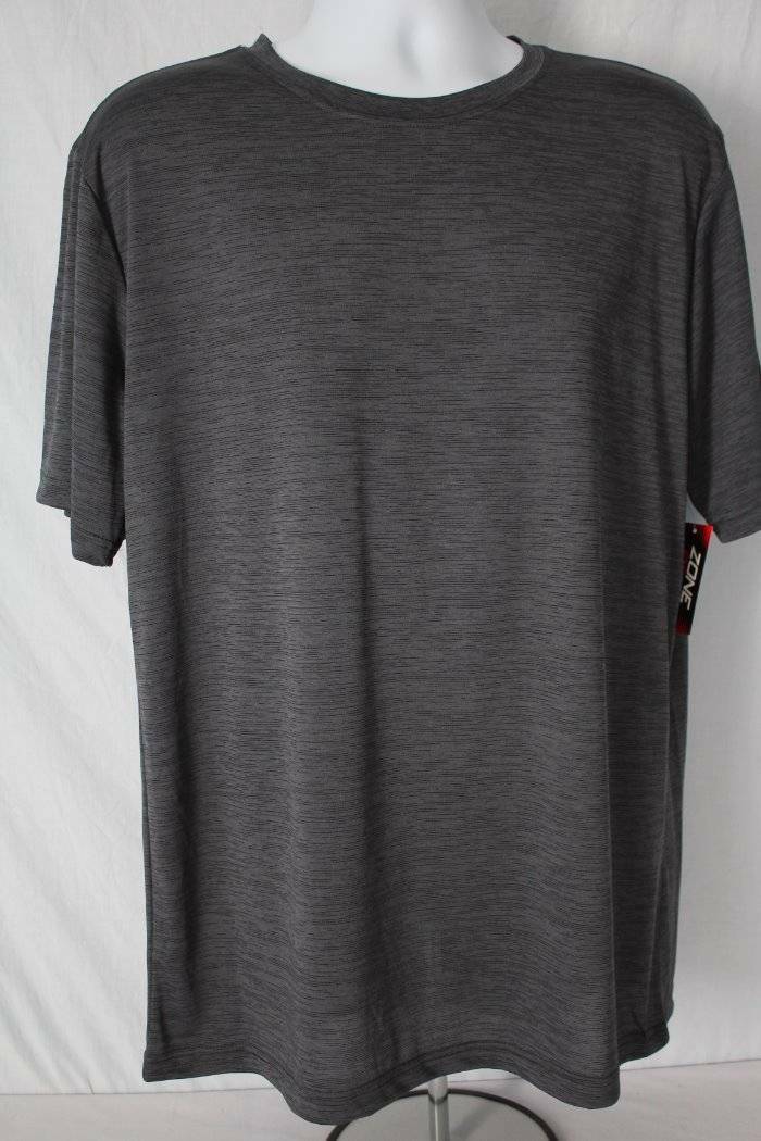 Mens Silky Athletic T Shirt Size Large Active Wear Sports Fitness Running Casual