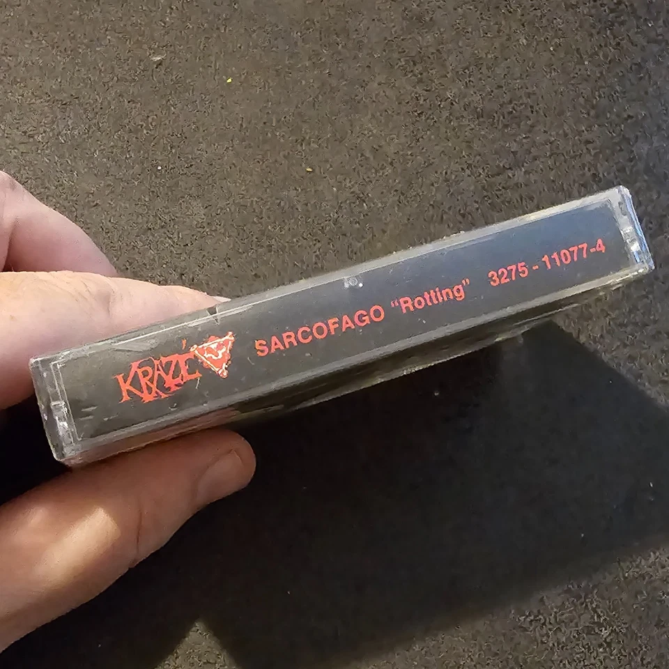 Sarcofago Rotting Cassette Tape Death Metal Black Thrash Sepultura 1989 Maze - Image 4 of 4