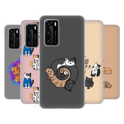 OFFICIAL BETH WILSON DOODLE CATS 2 SOFT GEL CASE FOR HUAWEI PHONES 4