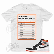 White SUCCESS T Shirt for J1 1 Electro Orange Shattered Backboard Starfish