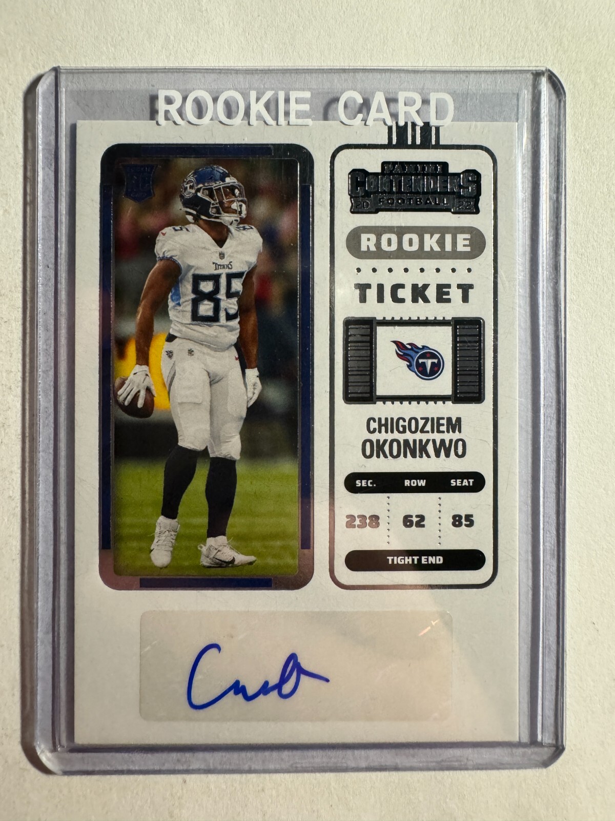 K177,531 -  2022 Panini Contenders #217 Chigoziem Okonkwo Auto RC