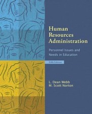 Human Resources Administration: Personnel- hardcover, L Dean Webb, 9780132397711