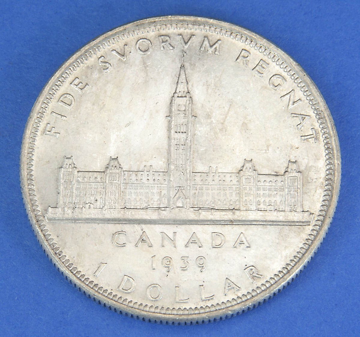 外国 インドトラヴァンコール 1/2ルピー銀貨 1939年PCGS-UNC 1939 Canada Silver Coin Canadian Dollar - BU George VI Fide Svorvm