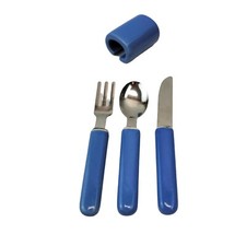 Frenzy Toys Vintage Tea Set Replacement Blue Silverware Fork Knife Spoon Napkin