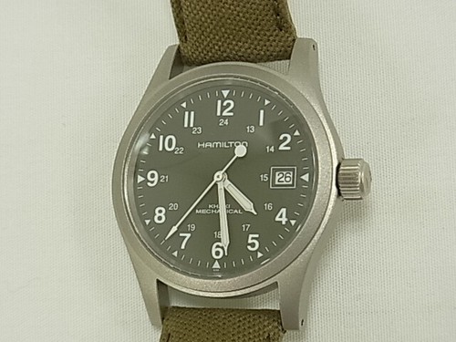 HAMILTON Khaki Mechanical H694190 Manual winding 5 ATM water resistant SS  e0806 | eBay