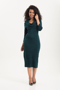 robe hiver verte