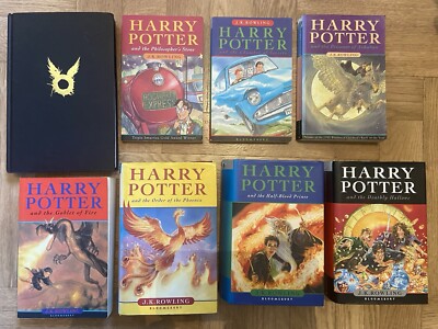 Harry Potter Complete Book Set 1-7 JK Rowling Seven First Edition Misprint Curse