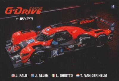 2022 G-Drive Racing #69 Aurus LMP2 Rolex 24 IMSA WTSC Blankback Hero Card