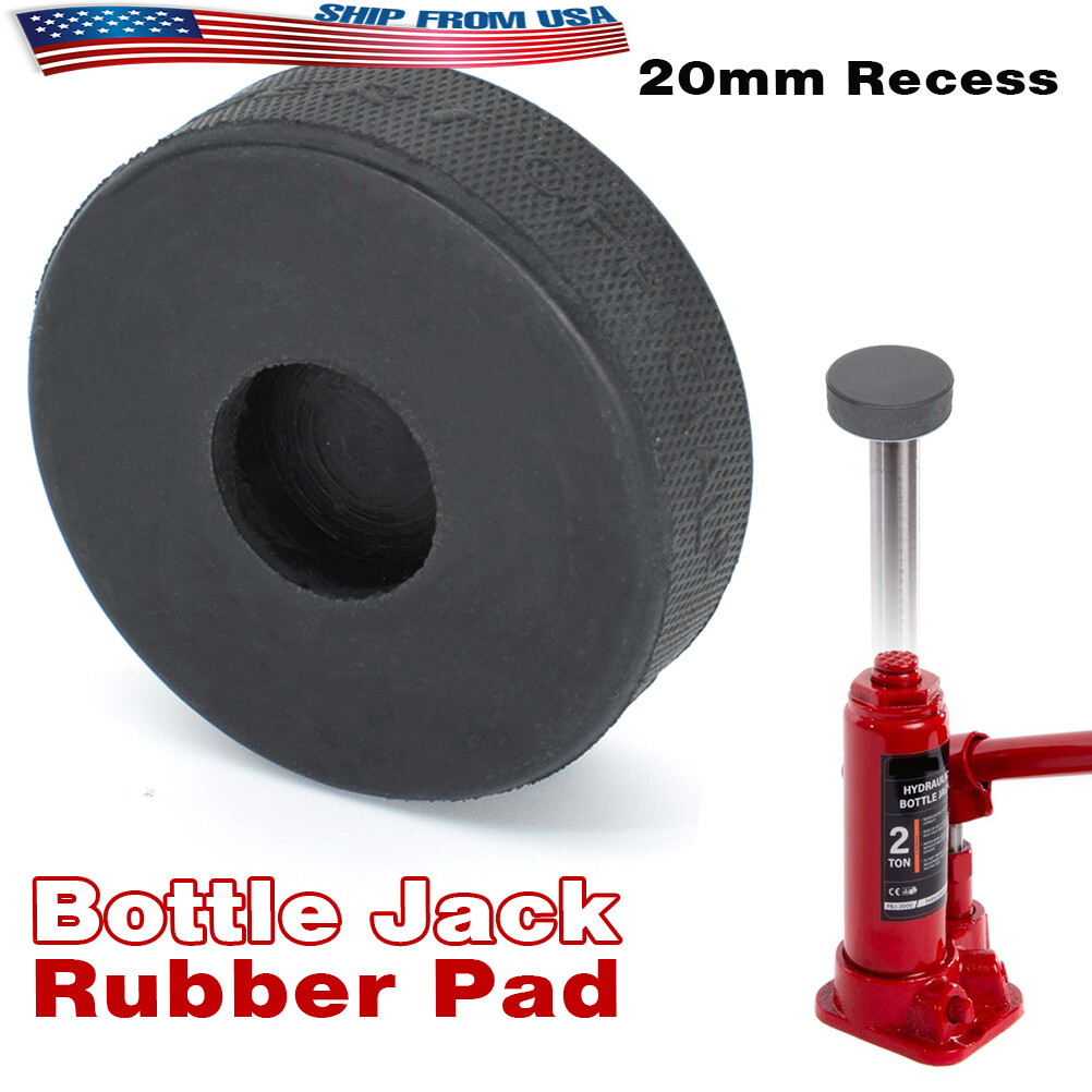 Rubber Bottle Jack Pad with Hole Jacking Point 20mm For Most 2 Ton