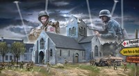 Italeri 6199 Kampf Von Normandie Sainte-Mere-Eglise - 1/72 Skala Plastik Set T48