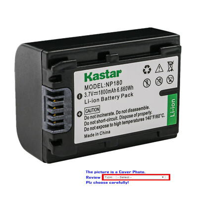 Kastar Replacement Battery for Ordro NP-180 NP180 Battery, ORDRO HDR-AE8 HDRAE8