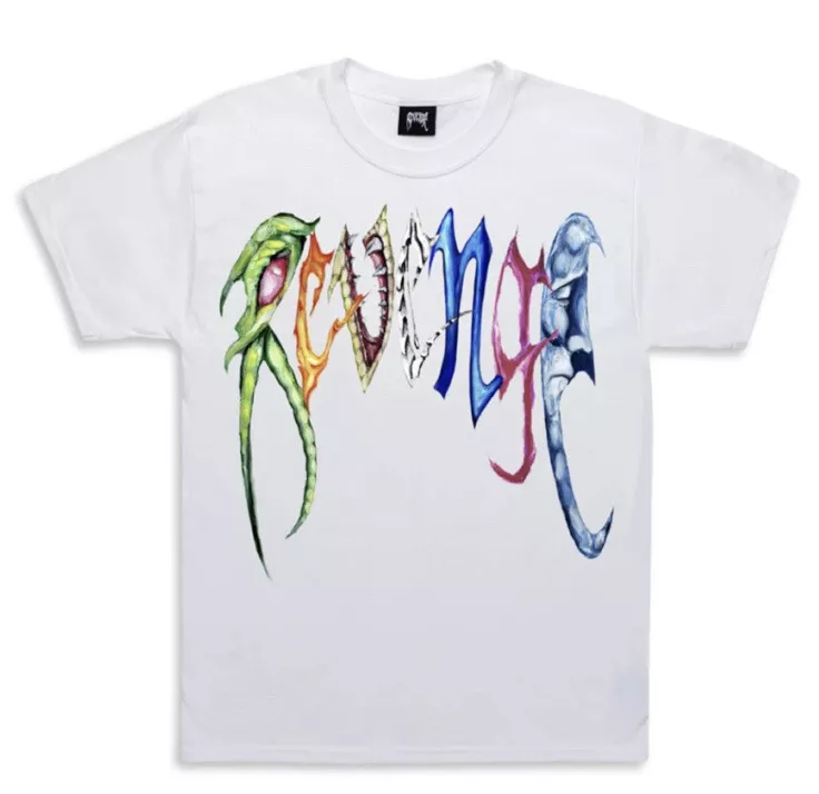 LARGE Revenge x Trippie Redd Arch T Shirt White Arch Artwork Tee 45