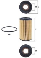 Mahle Ox 153D1 ÖLfilter FüR Opel Saab
