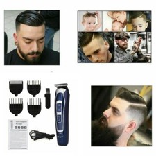 Maquina De Cortar Cabello Recargable Cortadora De Pelo Electrica Cabeza Barba
