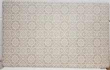 ANTI-FATIGUE NON SLIP FLOOR PVC FOAM MAT (18"x30") TAN ARABESQUE TILE DESIGN,HL