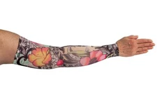 TATTOO BLOSSOM Compression Sleeve by LYMPHEDIVAS, Gauntlet Option ANY SZ/LVL New