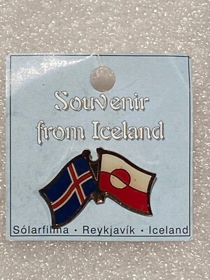 Iceland Souvenir 1'' Flag Pin  *NEW* DTB
