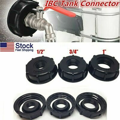 1/2" 3/4" 1" Thread IBC Tank Adapter Tap Water Connector Replacement Valve-ac