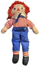 Raggedy Andy Original 1960’s VINTAGE 16” Doll, Knickerbocker Toy Stuffed Cotton