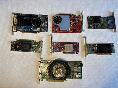 Vintage Graphics Card Lot of 7 - Untested / Parts / Repair - BFG, PNY, Matrox