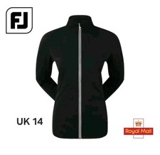 FootJoy Women's FJ Hydroknit Rain Jacket Waterproof - Black - Large UK14 RRP&pound;160