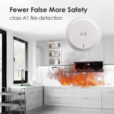 1X Fire Alarm Smoke Detector Gas Sensor Fireangel &Batterie Home Security System