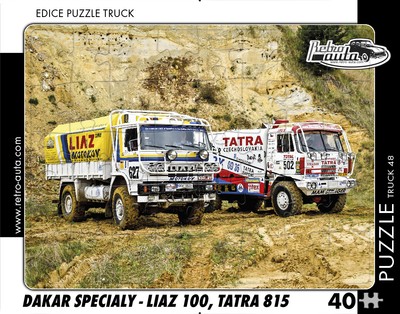 Puzzle TRUCK 48 - Dakar-Specials - LIAZ 100, TATRA 815 - 40 Teile