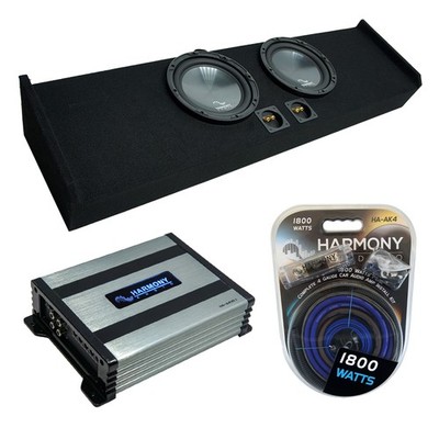 09-20 Ford F-150 Super Crew Truck Harmony R124 Dual 12'' Sub Box & HA-A400.1