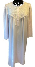 Miss Elaine Maxi nightgown medium pink Satin Brushed Fleece
