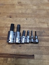 Set/Lot of 6Snap on Tools Hex Key Sockets 3/8 Set/Lot of 6Snap on Tools Hex Key Sockets 3/8