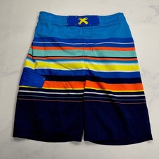 Cat Jack Swim Trunks Striped Colorful Design - Sz XL Husky