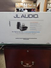 JL Audio 7.7" Enclosed Wake Tower Speakers Gray Sport Grilles Pair w/o clamps