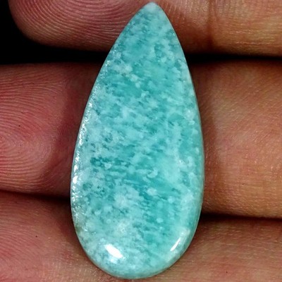 20.30Cts 100% Natural Amazonite Pear Cabochon Gemstone 15X32X5MM