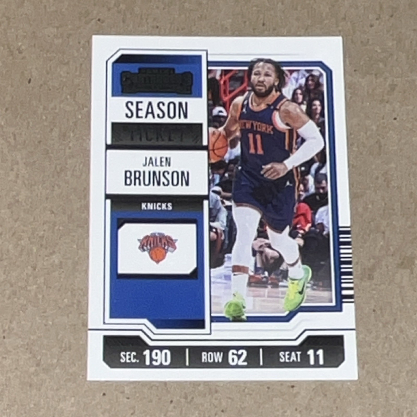 🔥2023-24 Panini Contenders #59 Jalen Brunson Season Ticket-  NY Knicks🔥