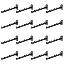 16 Pack Waterfall Slatwall Hooks, Heavy Duty Slatwall Display Hangers and Acc...