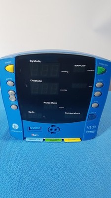 GE Dinamap CareScape V100 Vital Signs Monitor with thermometer