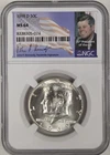 1969 D MS 64 John F. Kennedy NGC Facsimile Signature Portrait Label