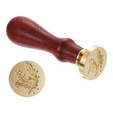 Rosemary Wax Seal Stamp, Plant Sealing Wax Stamp Classic Retro, Brown