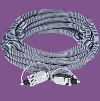 Monoprice 6271 Premium S/PDIF Toslink Digital Optical Audio Cable 15 Ft Gray