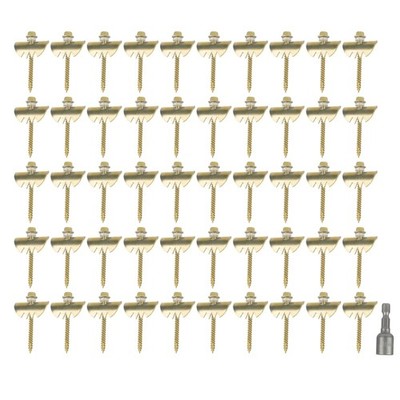 50xReinforced Metal Wire Nails for Fence Installation Easy to Use Fence Staple
