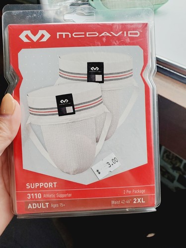 McDavid Sospensorio Uomo Sportivo, 2 Pezzi, Sostegno E Comfort Per Baseball E Sport Di Contatto, Nero