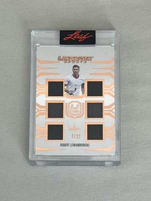 ROBERT LEWANDOWSKI Leaf 2024 Ultimate Sports TUC-21 (6 Patch) Relic 7/25 Encased