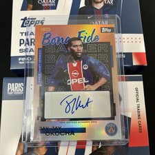 Jay Jay OKOCHA PSG bona fide auto /25 Team set TOPPS