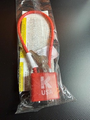 Kalashnikov USA Lock -Secure Your Firearm with Beautiful Gun Cable Lock & 2 Keys