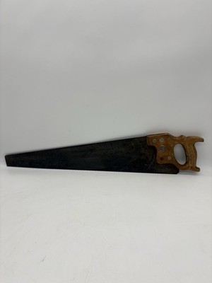 Early Warranted Superior Handsaw Wood Wheat Handle 26'' Blade 8 TPI Crosscut Saw