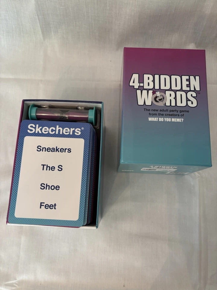 4 Bidden Words COMPLETE What Do You Meme 2018 Cards Forbidden Party - Image 2 of 3