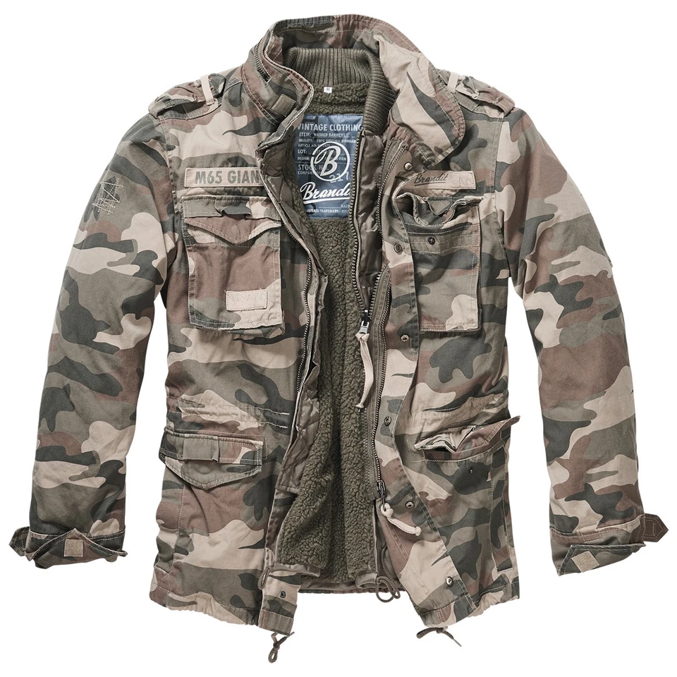 Brandit - M65 Giant Vintage Parka Veste de Champ Light Wood