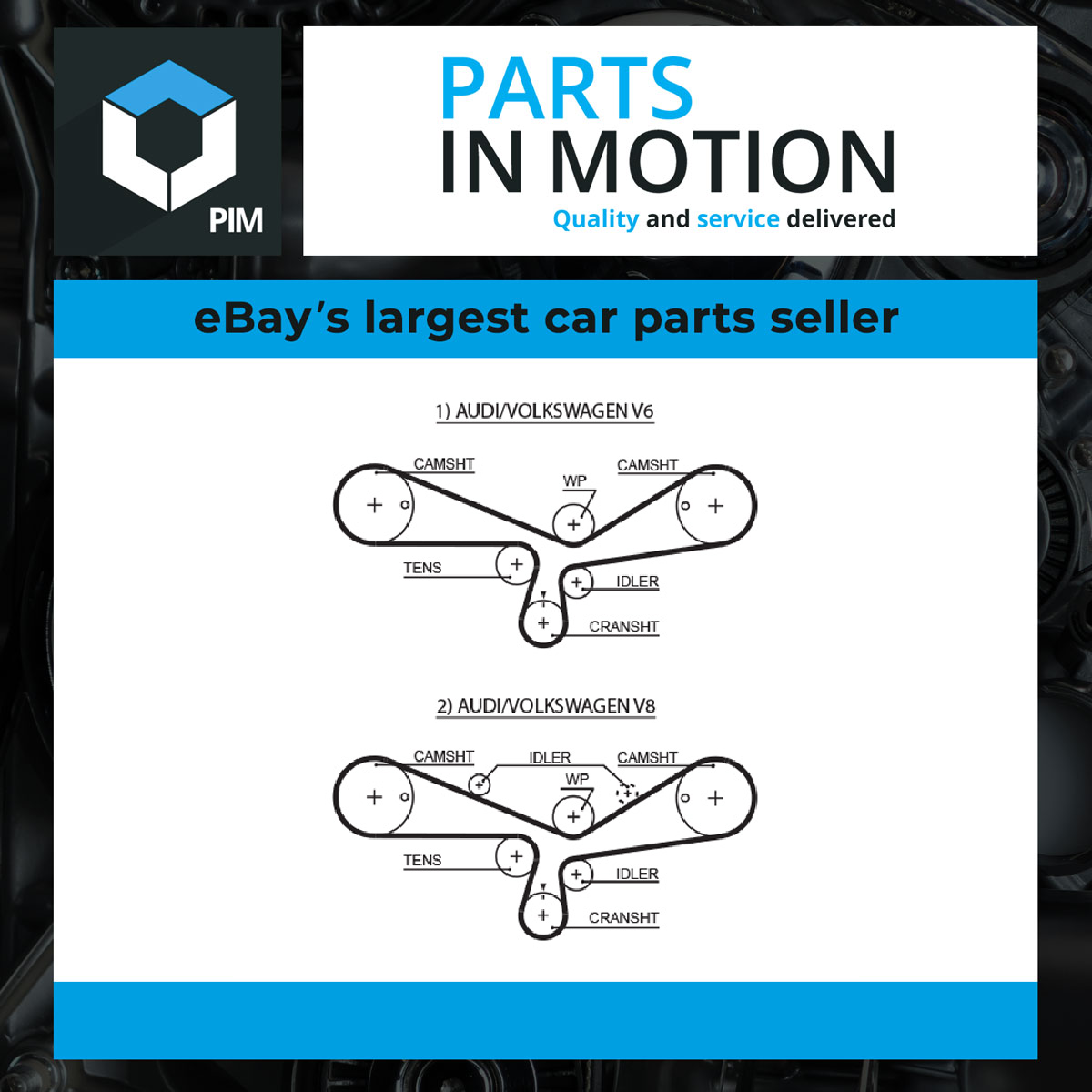 Timing Belt fits AUDI A6 C5 4.2 99 to 05 Gates 078109119C 078109119G 078109119H - Image 14