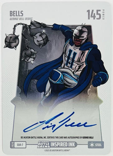2026 Bo Jackson Battle Arena GEORGE BELL Bells Ink On Card AUTO Steel SP