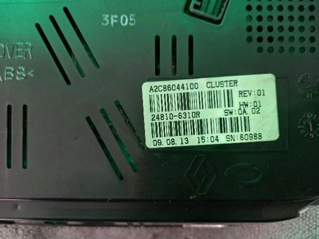 Renault Fluence SM3 2014 grupos de instrumentos 24810-6310R Foto 4 de 4